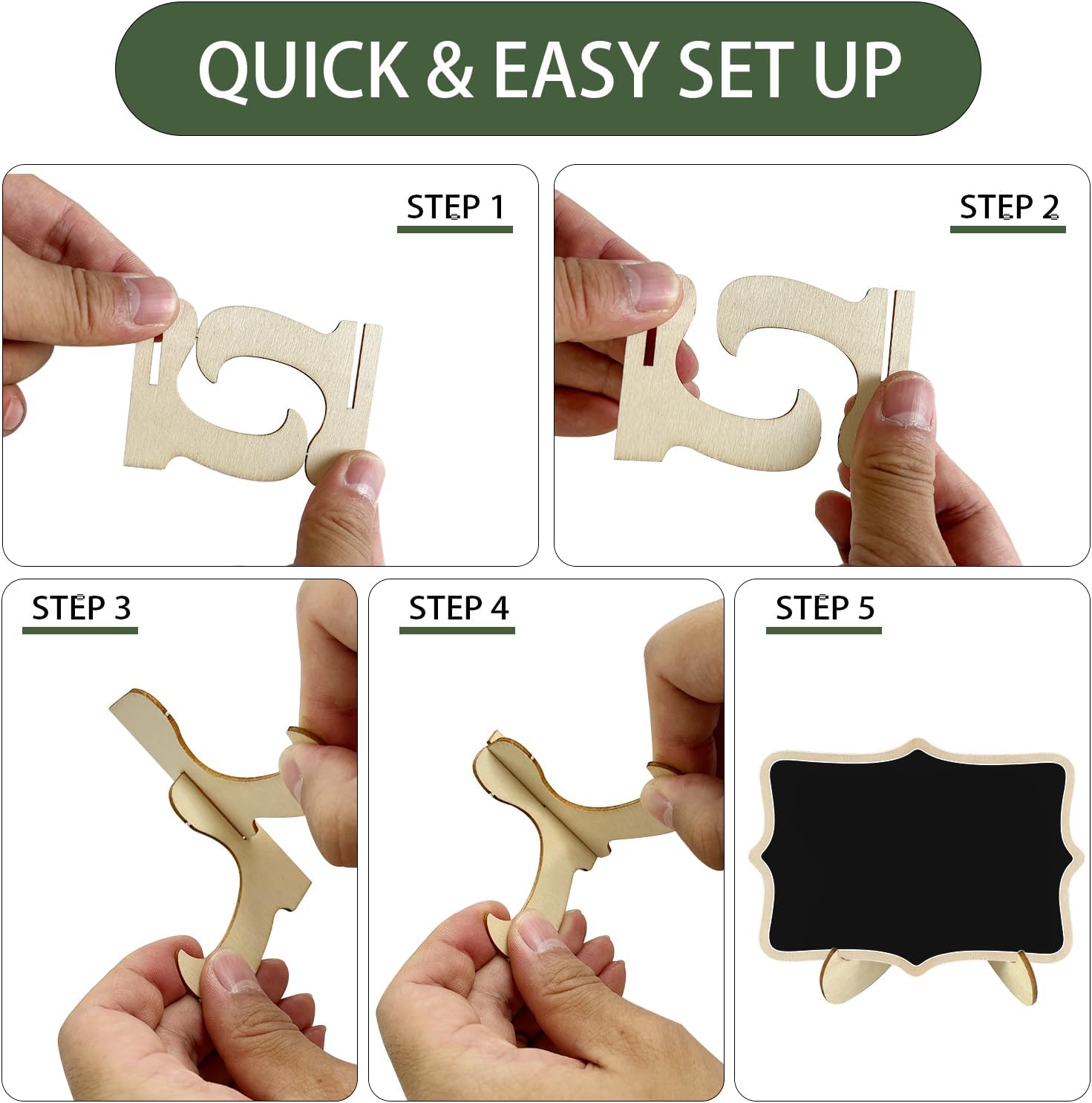 Bayfurui Mini Chalkboard Signs - Hình 4