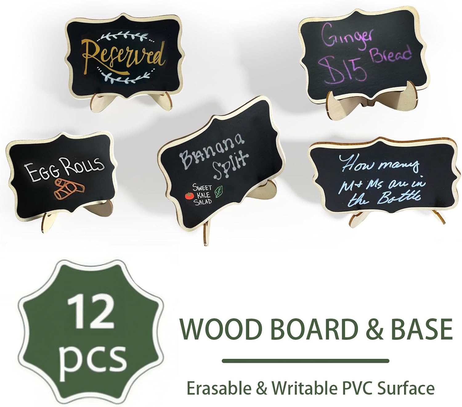 Bayfurui Mini Chalkboard Signs - Hình 6