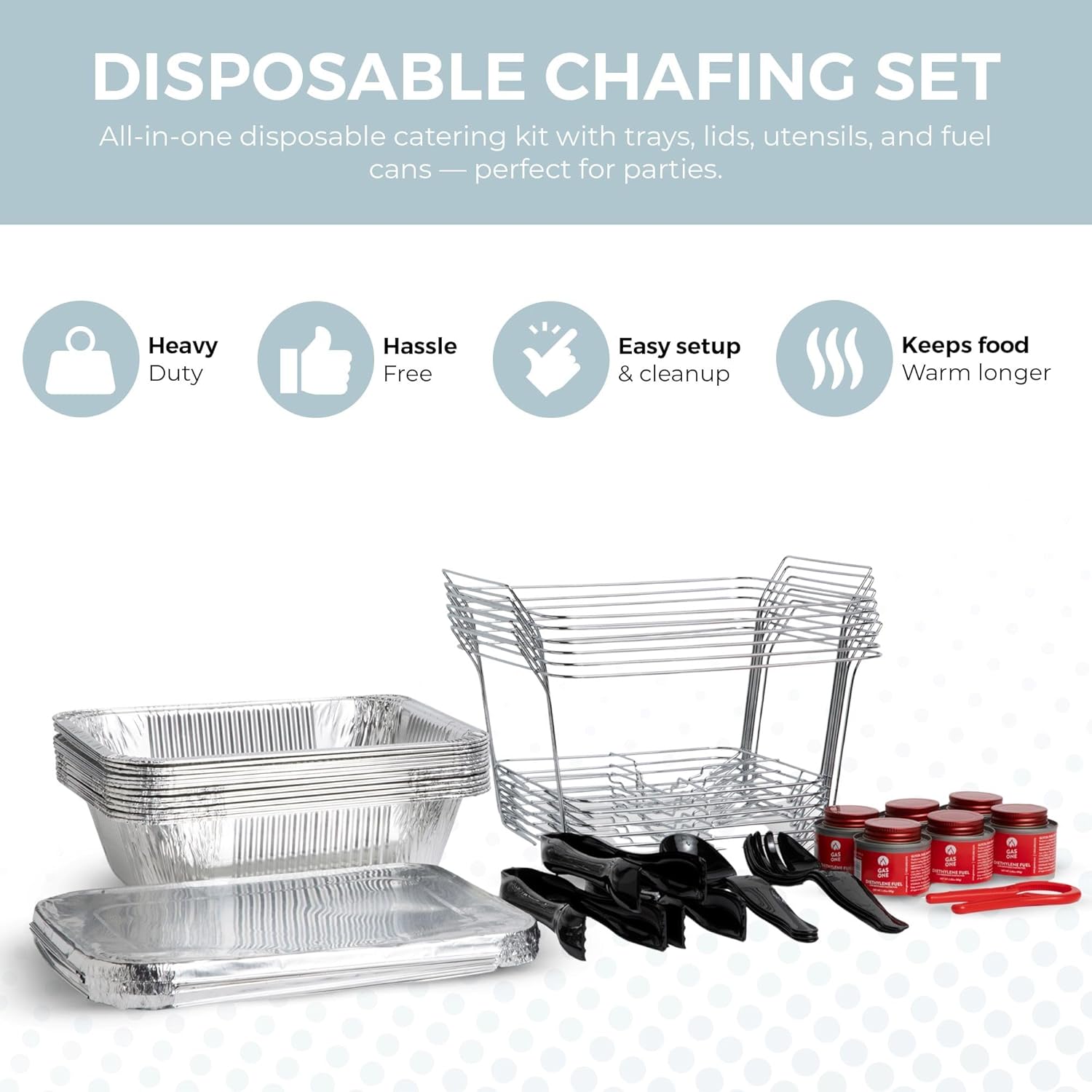 Premium Disposable Chafing Dish Set - Hình 4
