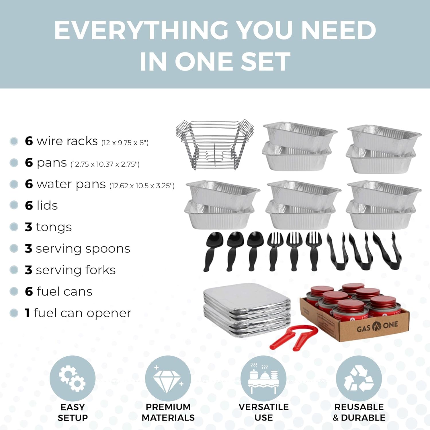 Premium Disposable Chafing Dish Set - Hình 5