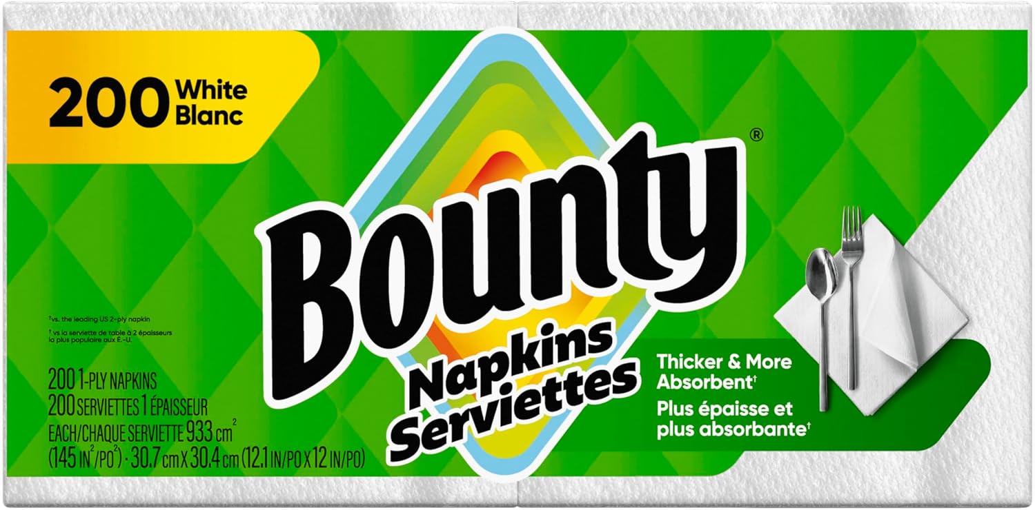 Bounty White Napkins - Hình 12