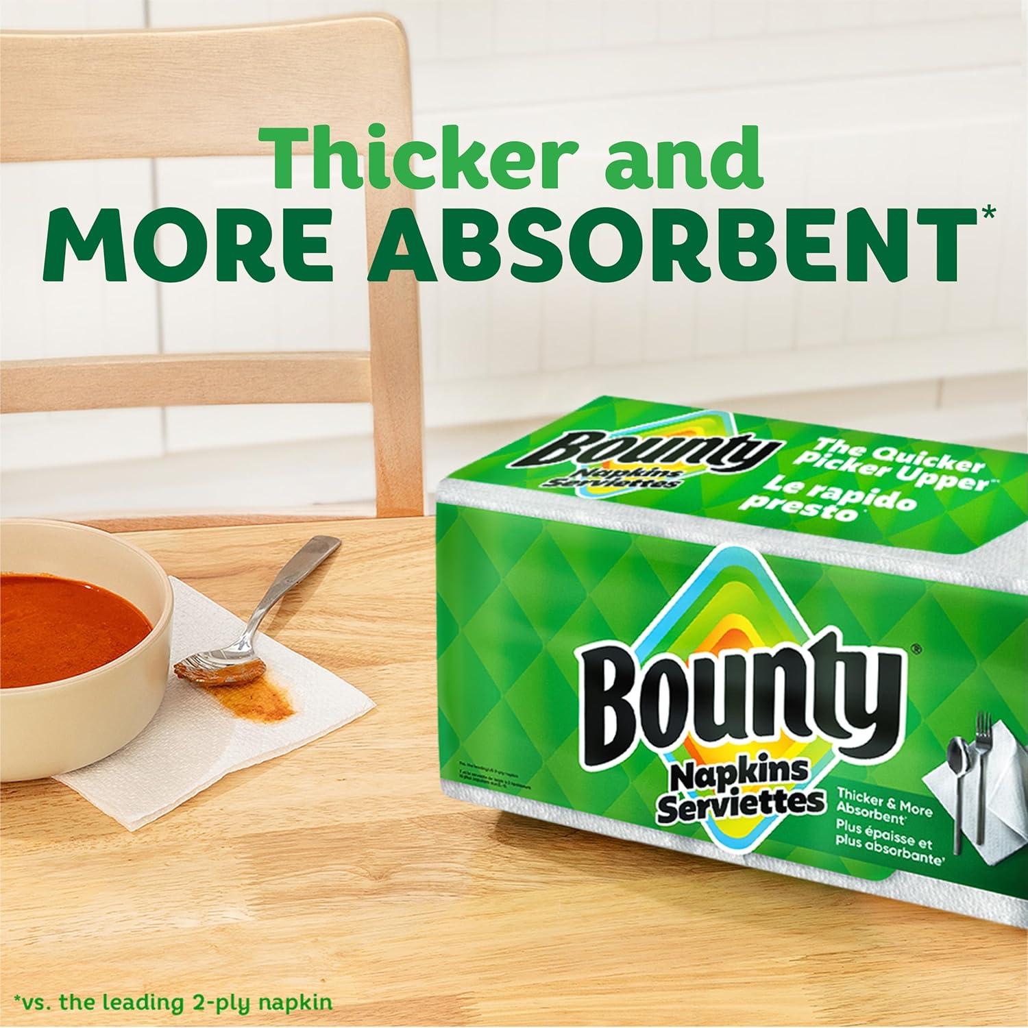 Bounty White Napkins - Hình 2