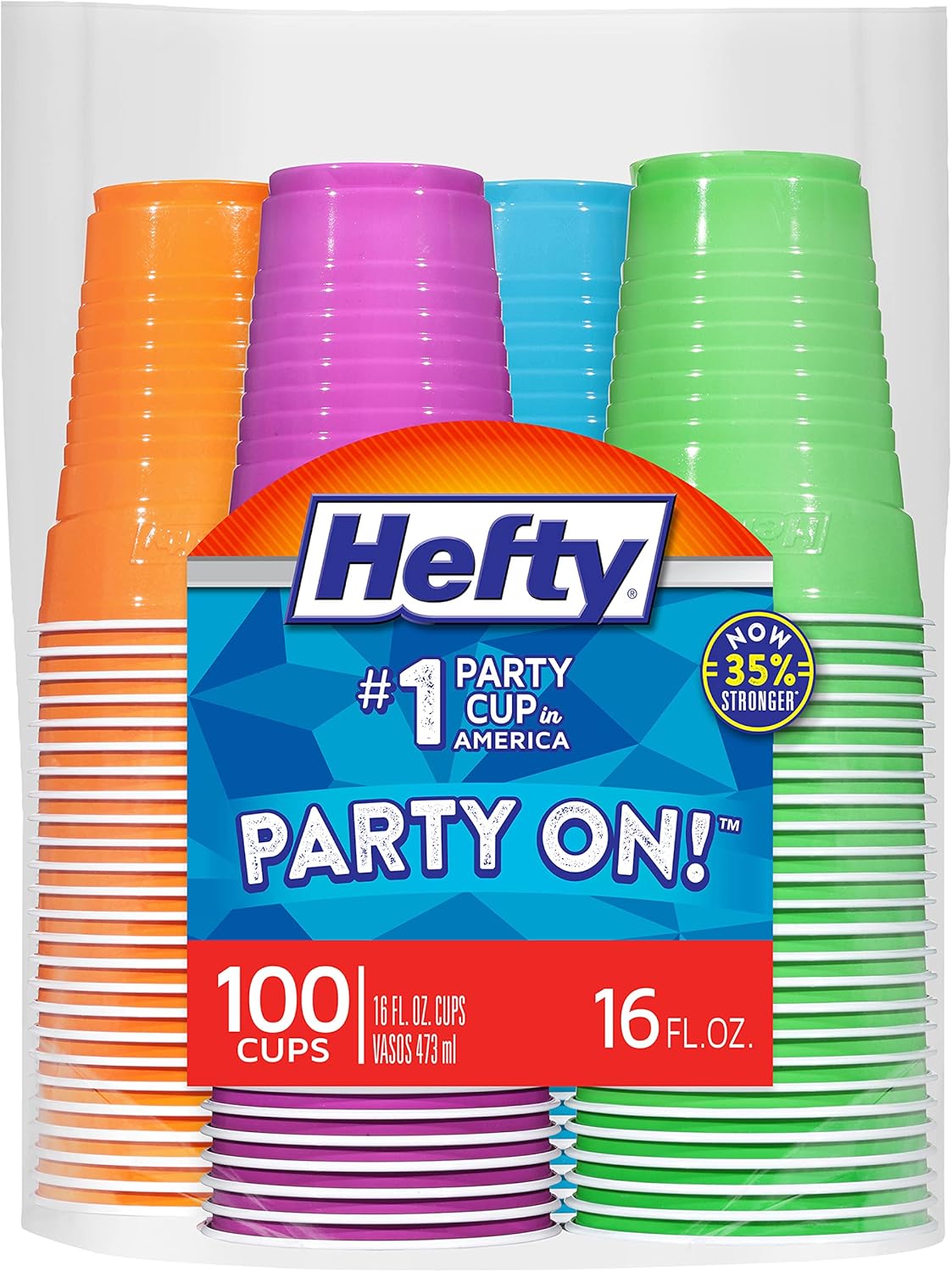 Hefty 16oz Assorted Party Cups