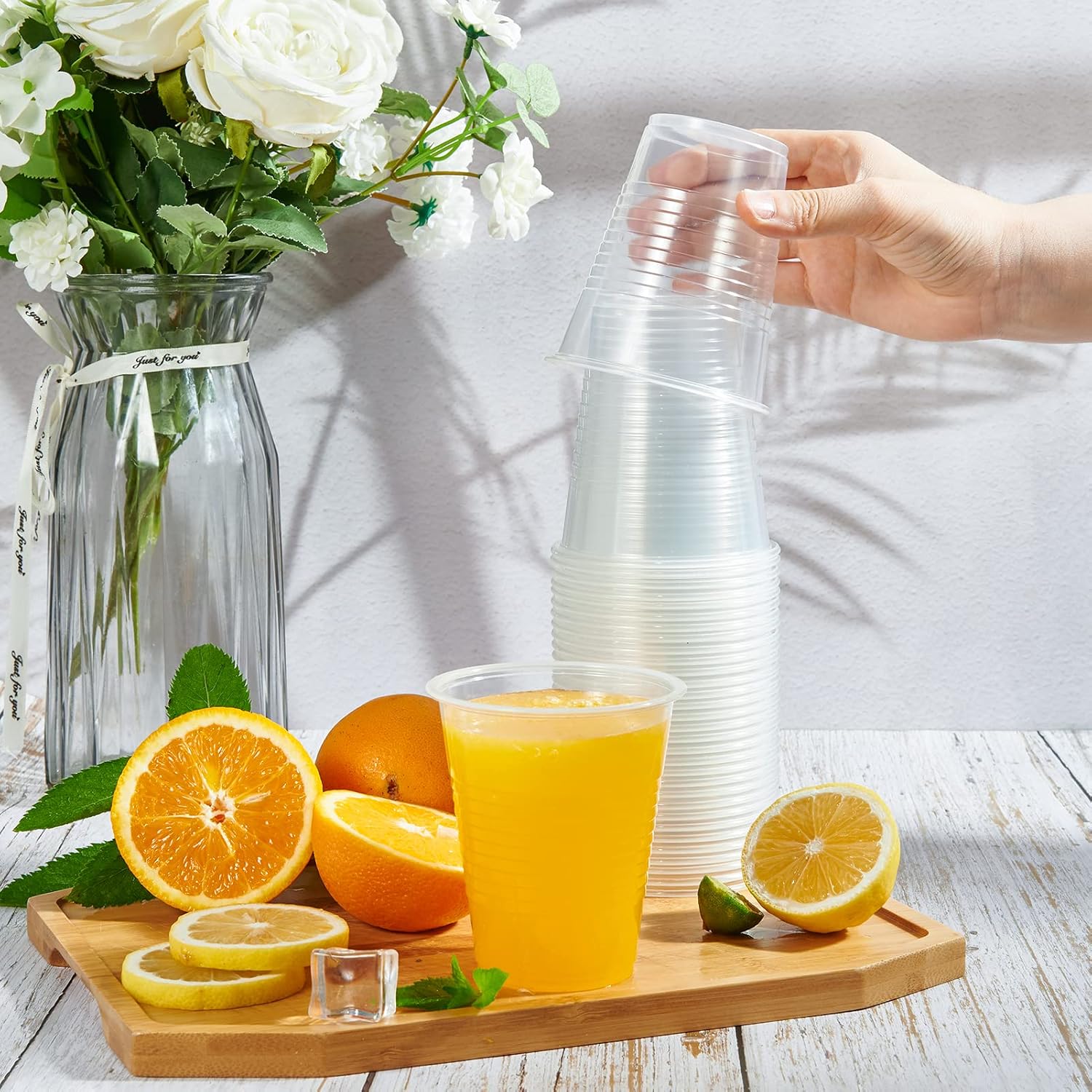 Clear 12oz Disposable Plastic Cups - Hình 2
