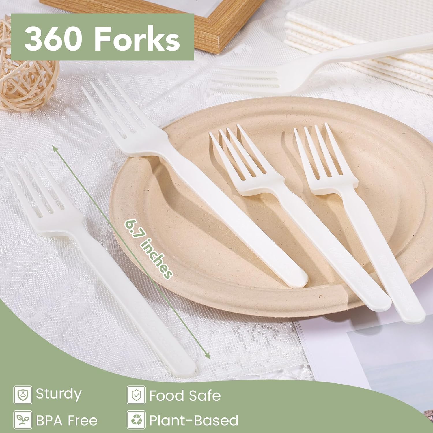 Phyyixs Compostable Forks - Hình 2