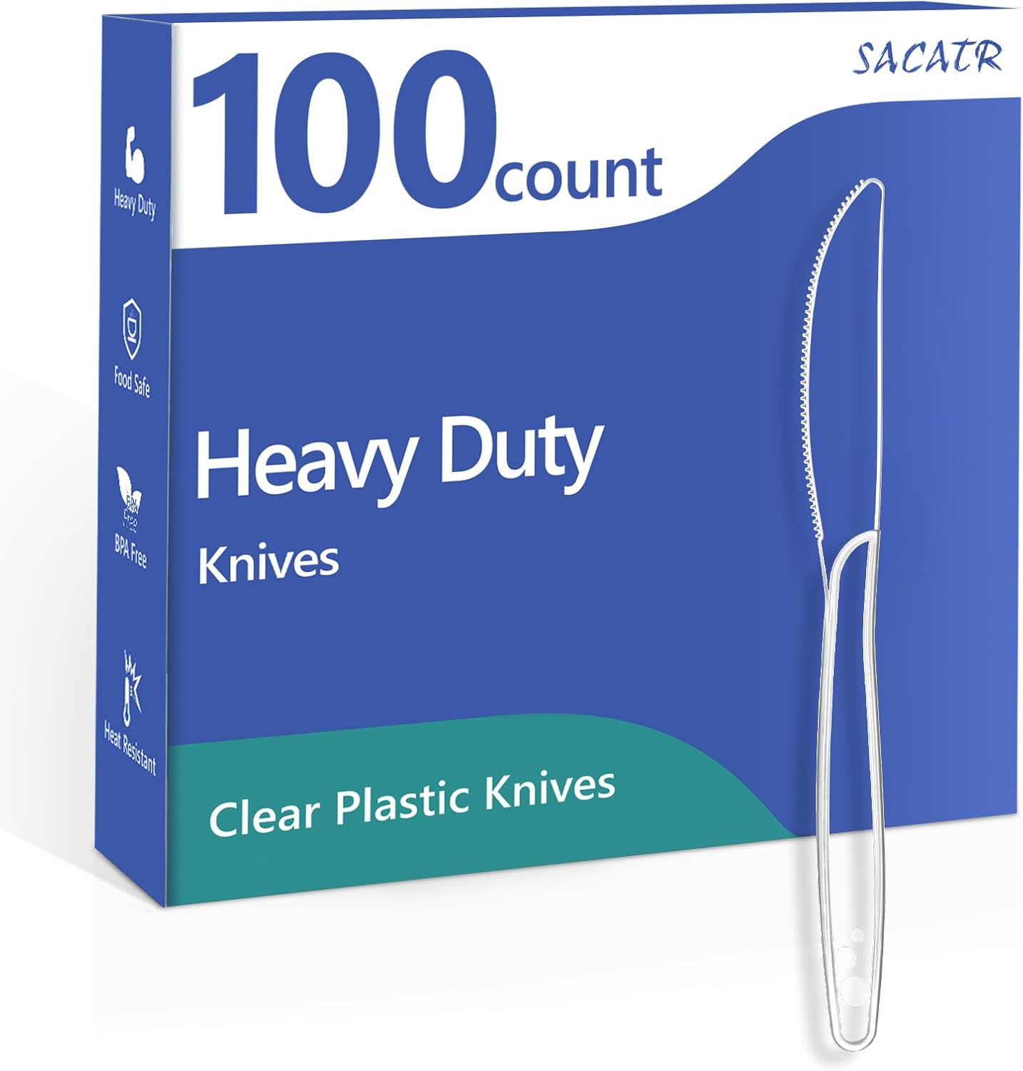 SACATR Heavy Duty Plastic Knives - Hình 11
