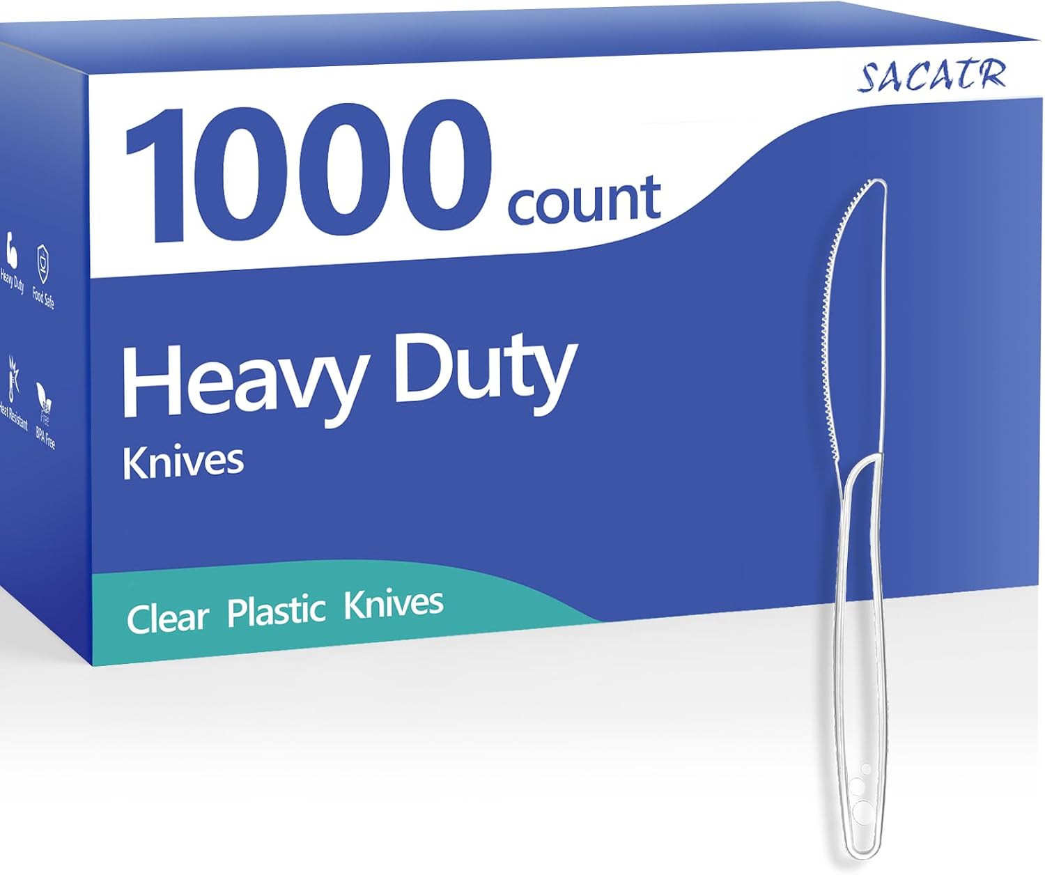SACATR Heavy Duty Plastic Knives