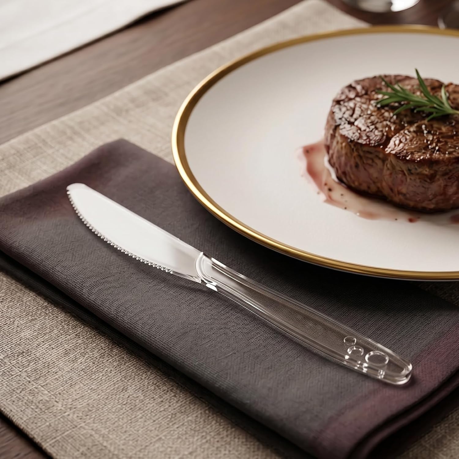 SACATR Heavy Duty Plastic Knives - Hình 5