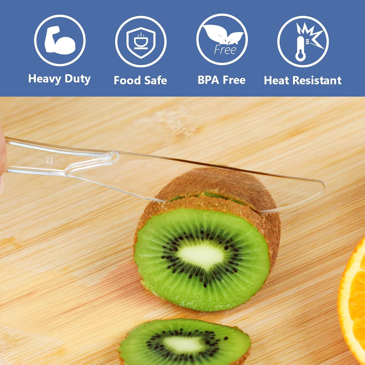 SACATR Heavy Duty Plastic Knives - Hình 4