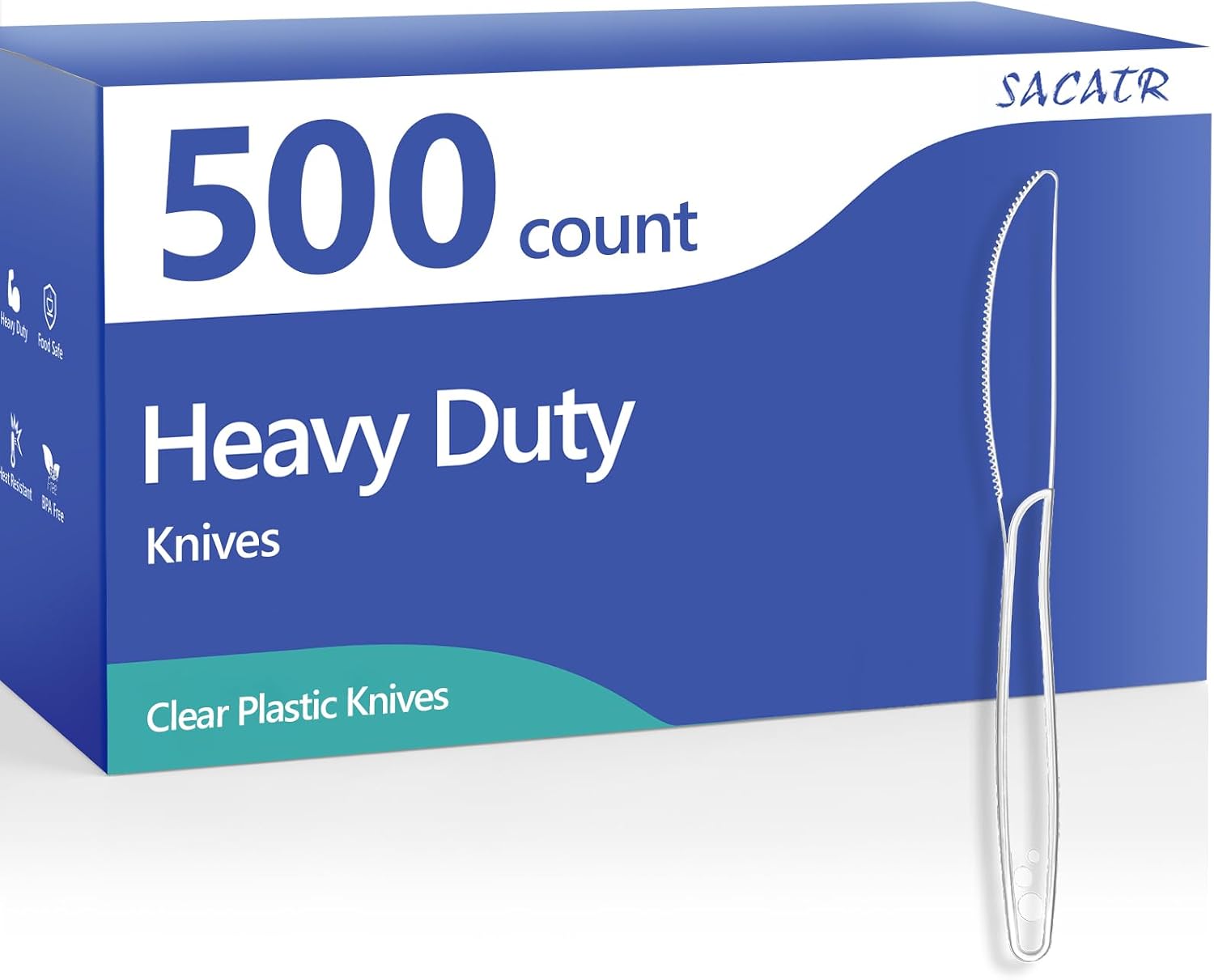 SACATR Heavy Duty Plastic Knives - Hình 10
