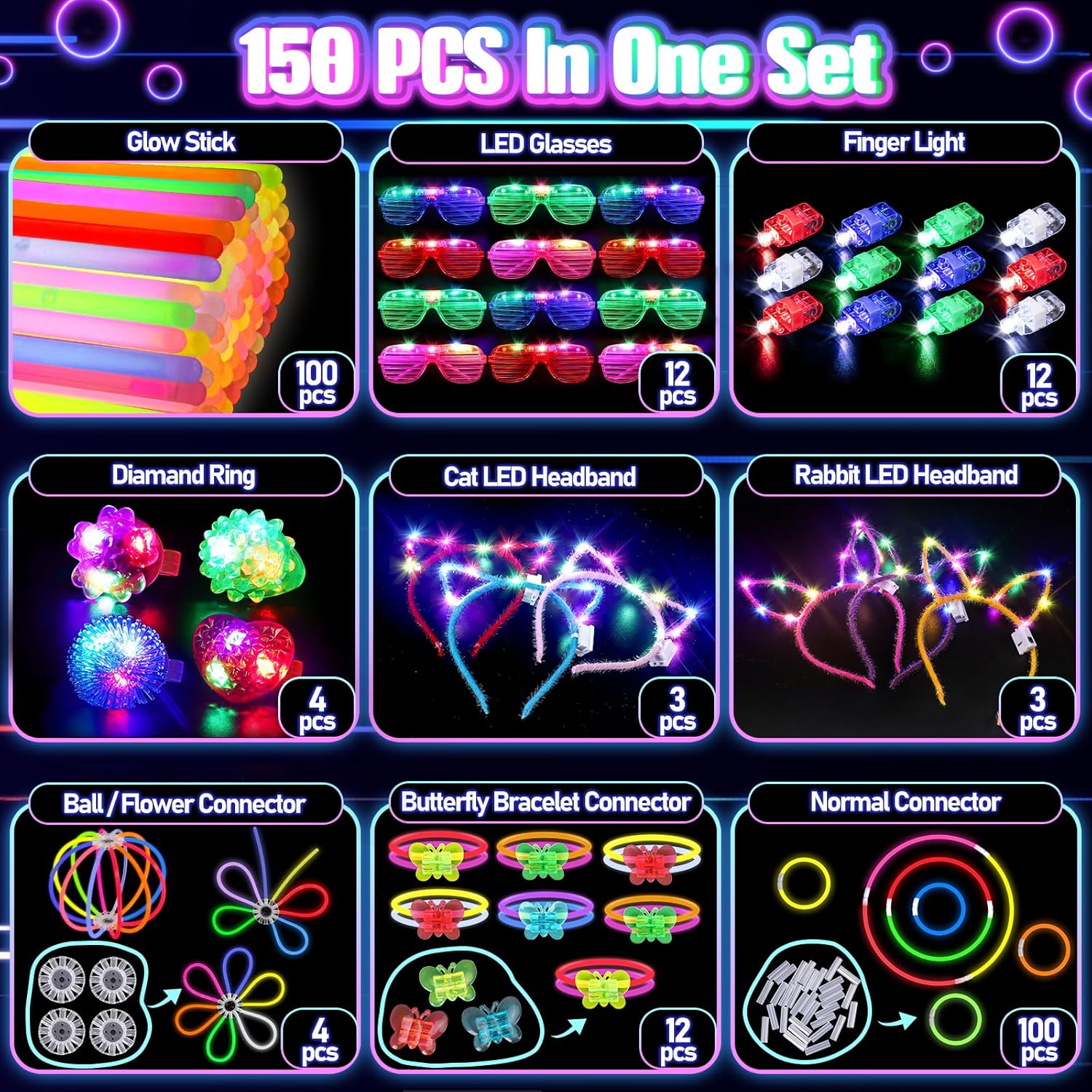 Ultimate Glow Party Favors Set - Hình 2
